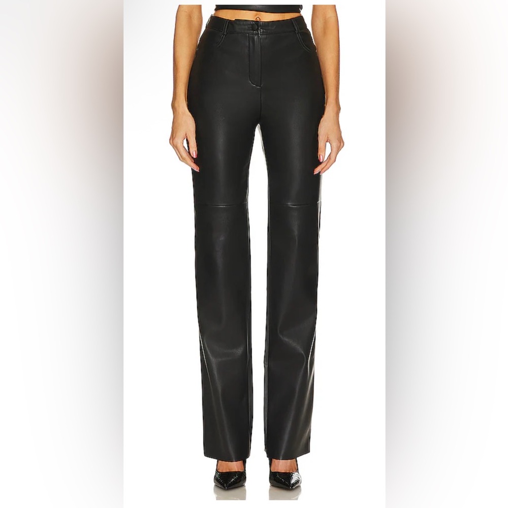 CULTNAKED Killa Black Faux Leather Trousers